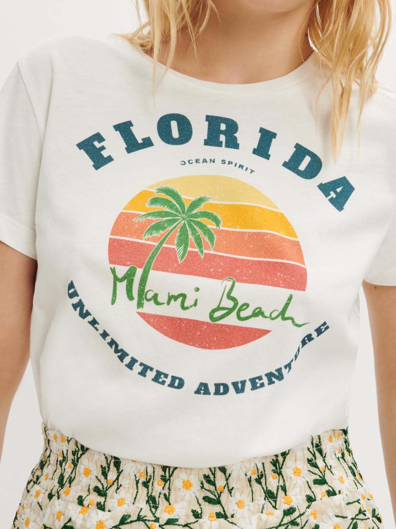 222TFLORIDA Silkscreen-printed FLORIDA T-shirt - Flash Sale - Maje.com