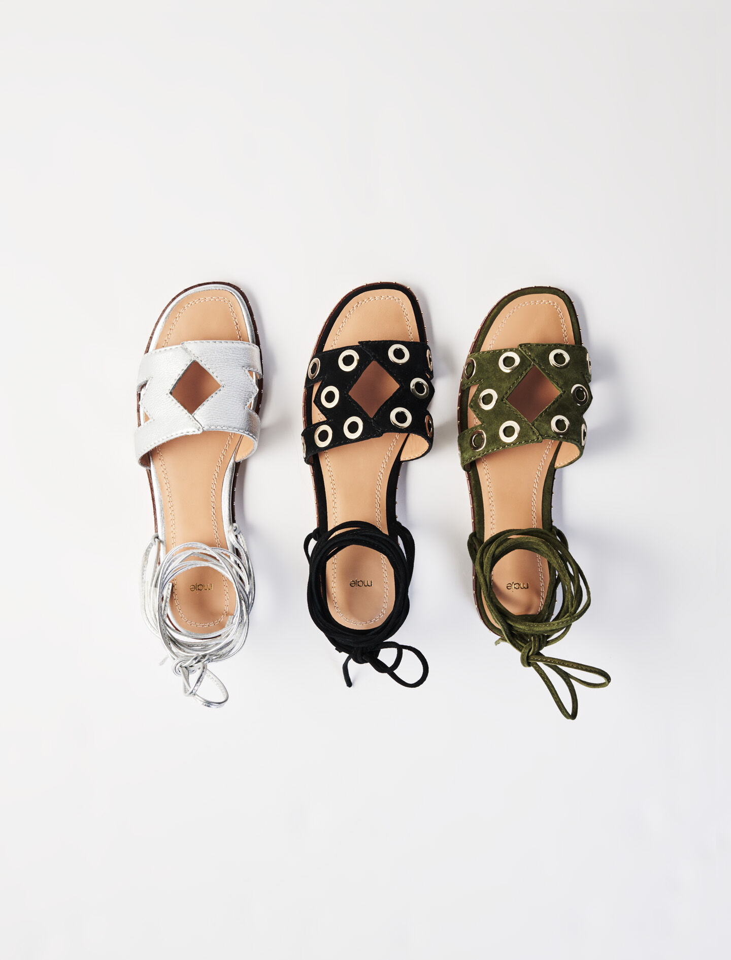 maje sandals with studs