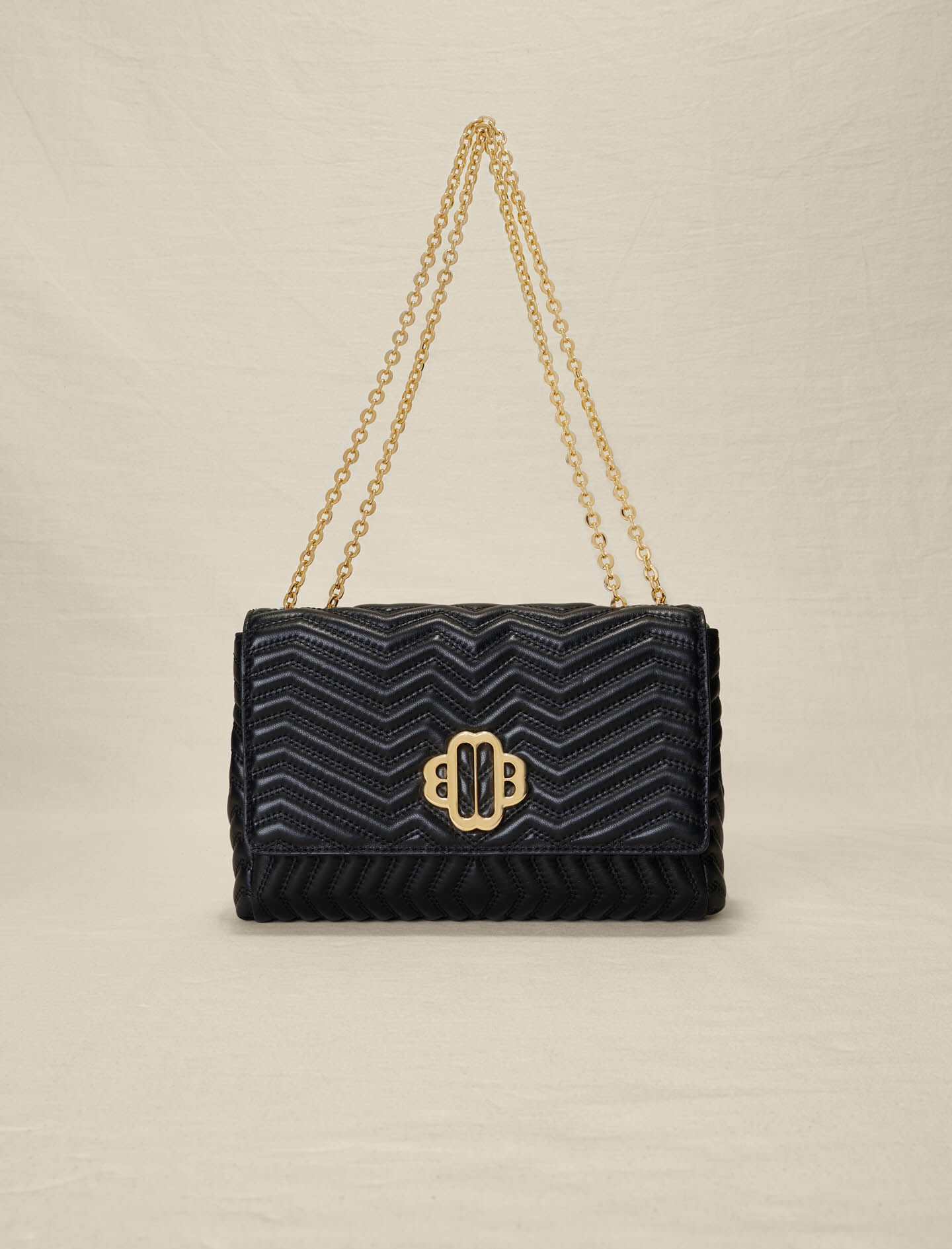 Versace La Medusa Nappa Quilted Beige Leather Chain Small Crossbody Ba –  Queen Bee of Beverly Hills