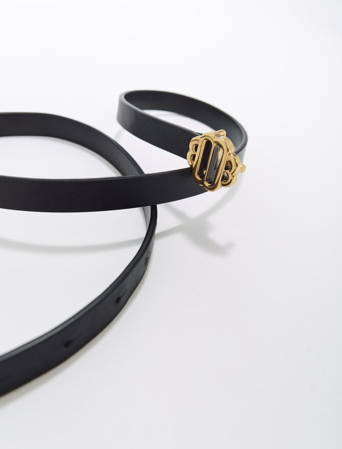 Belt leather belt Hermès Black size 95 cm in Leather - 31751136