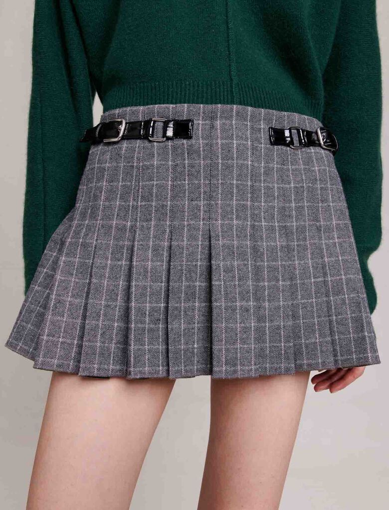 123JOLINETE Short pleated skirt - Skirts & Shorts - Maje.com