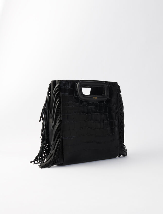 119MCROCO Croco-effect leather M bag - Bags - Maje.com