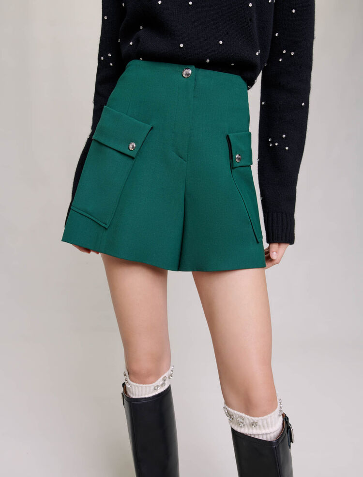 223JEXTRA Long denim skirt - Skirts & Shorts - Maje.com