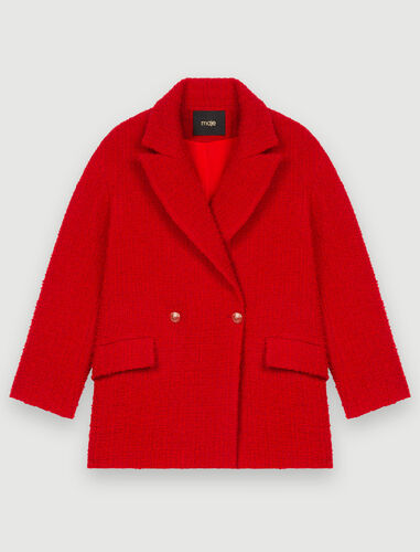 Maje Red fantasy tweed coat Add to my wishlist Votre article a été ajouté à la wishlist Votre article a été retiré de la wishlist. 1