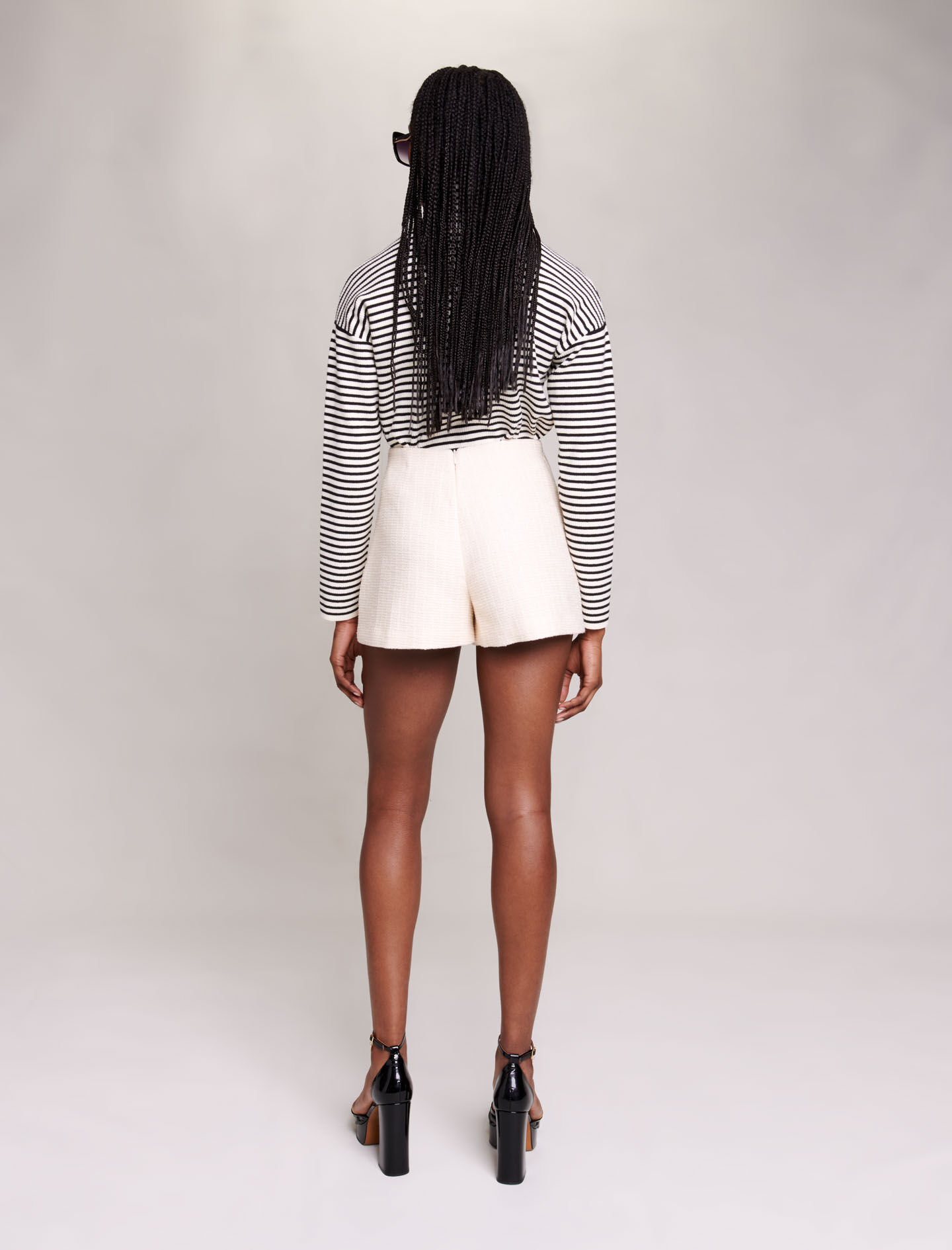 123IVILENO A-line shorts in tweed - Skirts & Shorts - Maje.com