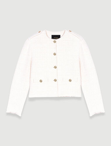 123VALEXIA Short tweed jacket - Blazers & Jackets - Maje.com