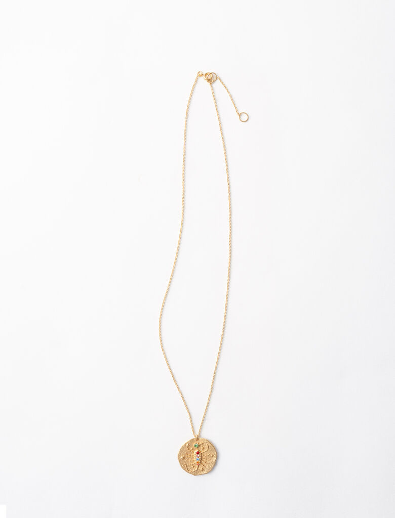 119SCORPION Scorpio zodiac sign necklace - Jewelry - Maje.com