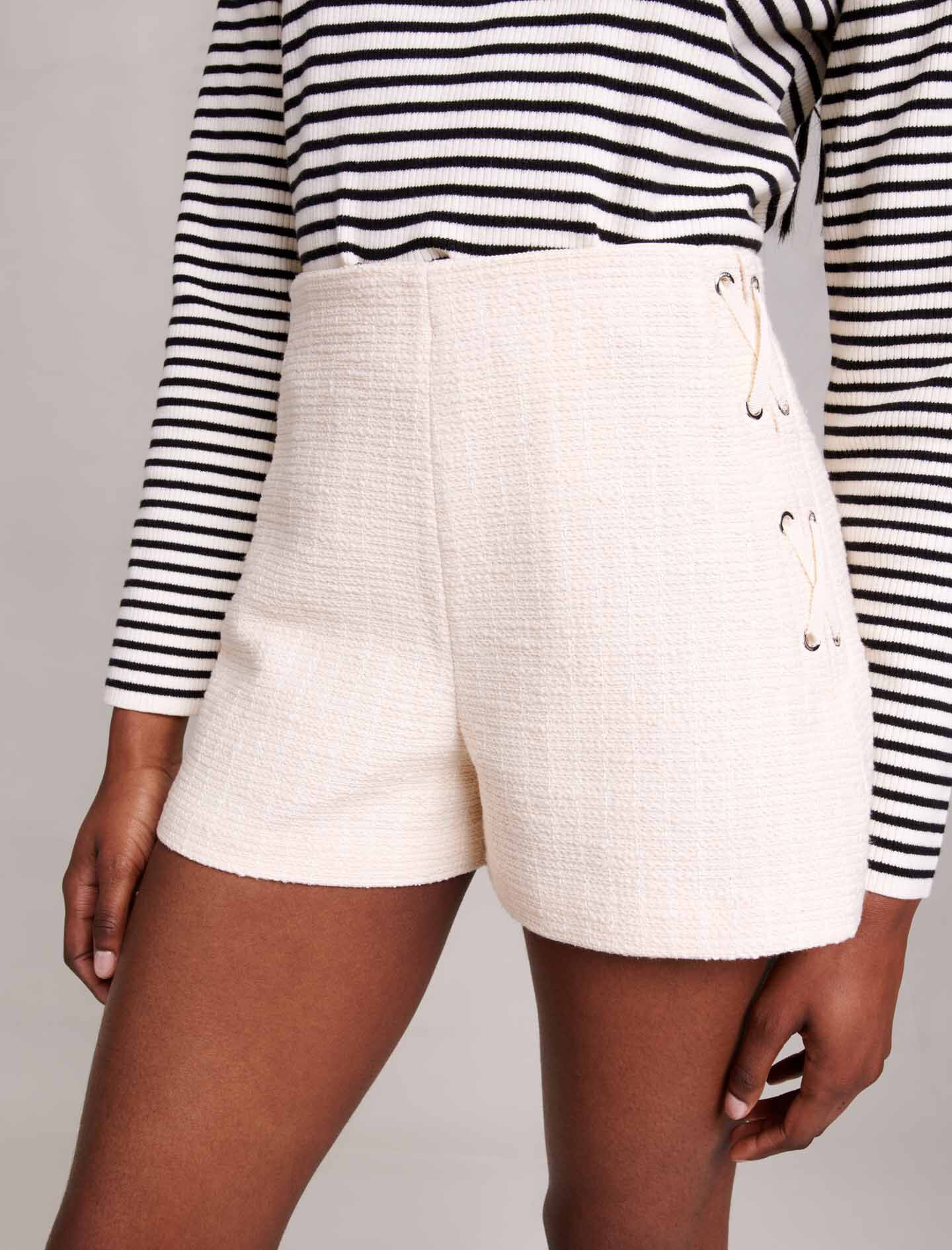 123IVILENO A-line shorts in tweed - Skirts & Shorts - Maje.com