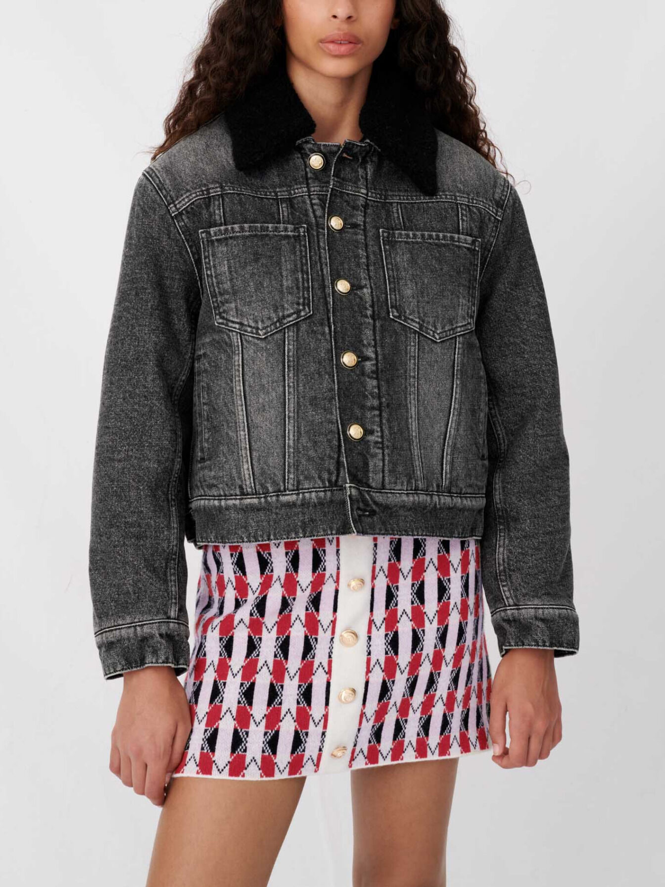 maje denim jacket