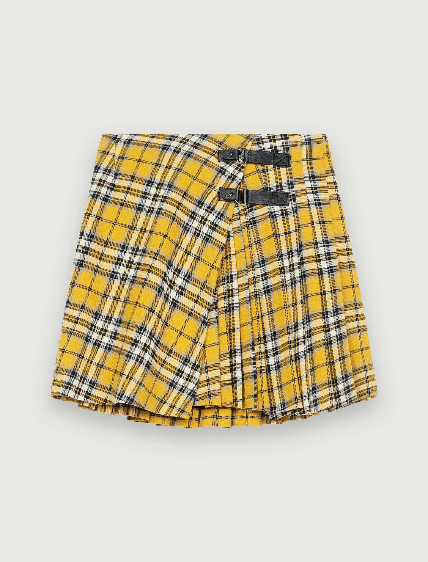121JORIS Kilt-style checked pleated skirt - Skirts & Shorts - Maje.com
