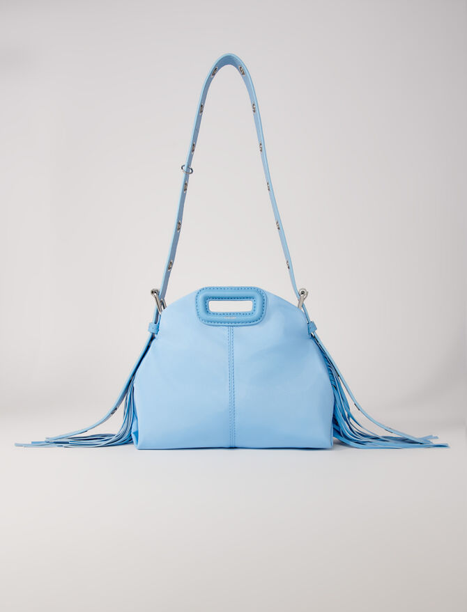Maje Women's Soft Miss M Mini Bag - Blue - Shoulder Bags