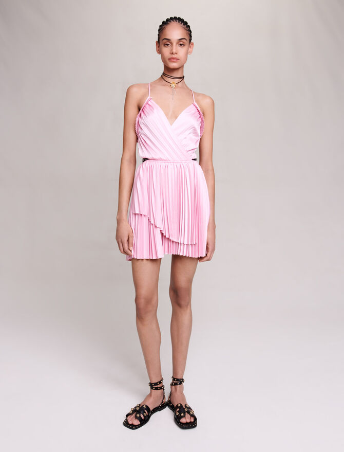 Self Portrait Women's Pink Jersey Midi Dress, Pink, 4 at  Women's  Clothing store