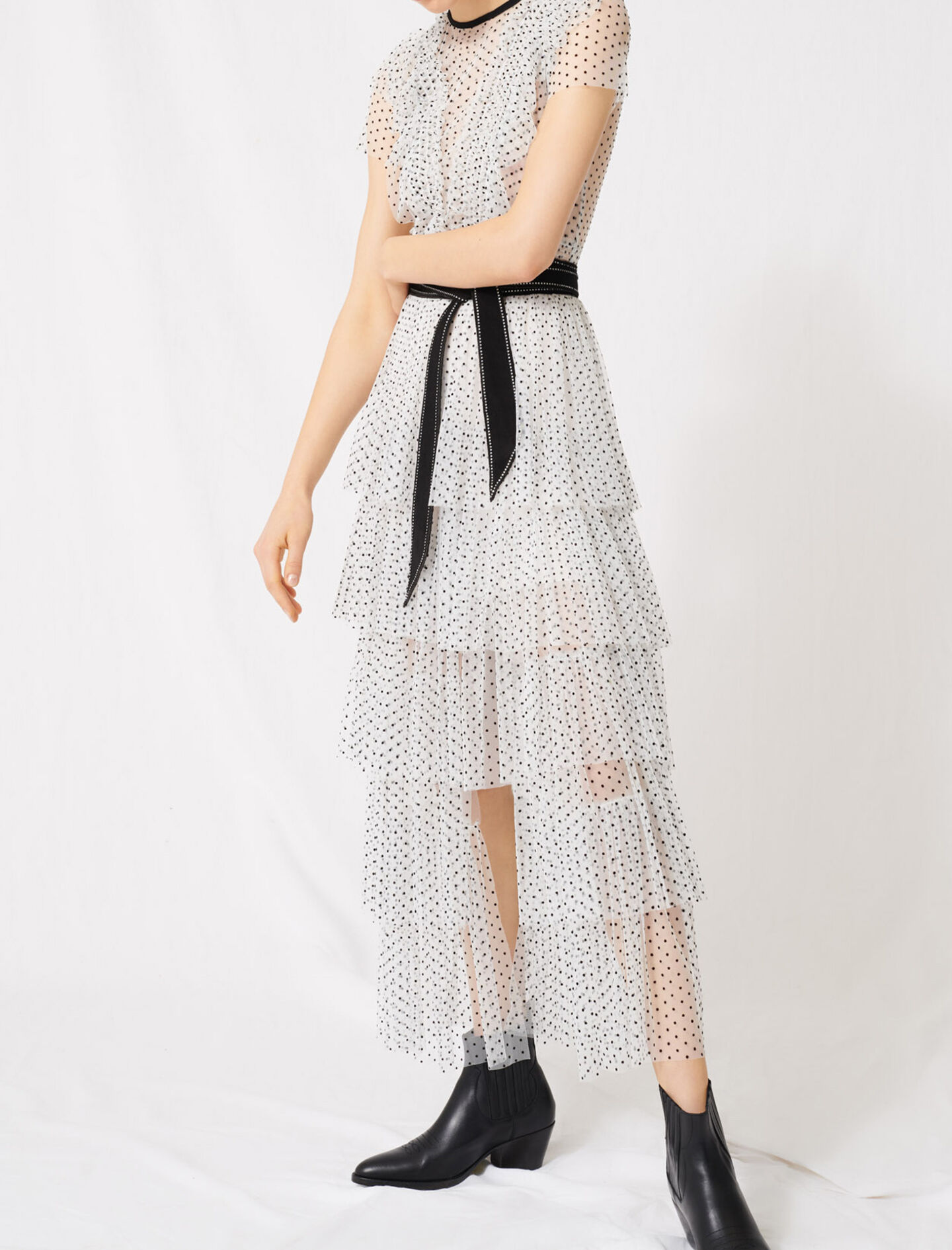 polka dot tulle dress