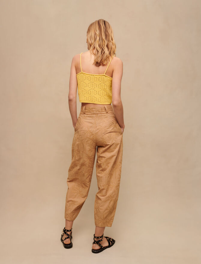 High Waisted Baggy Carrot Trousers