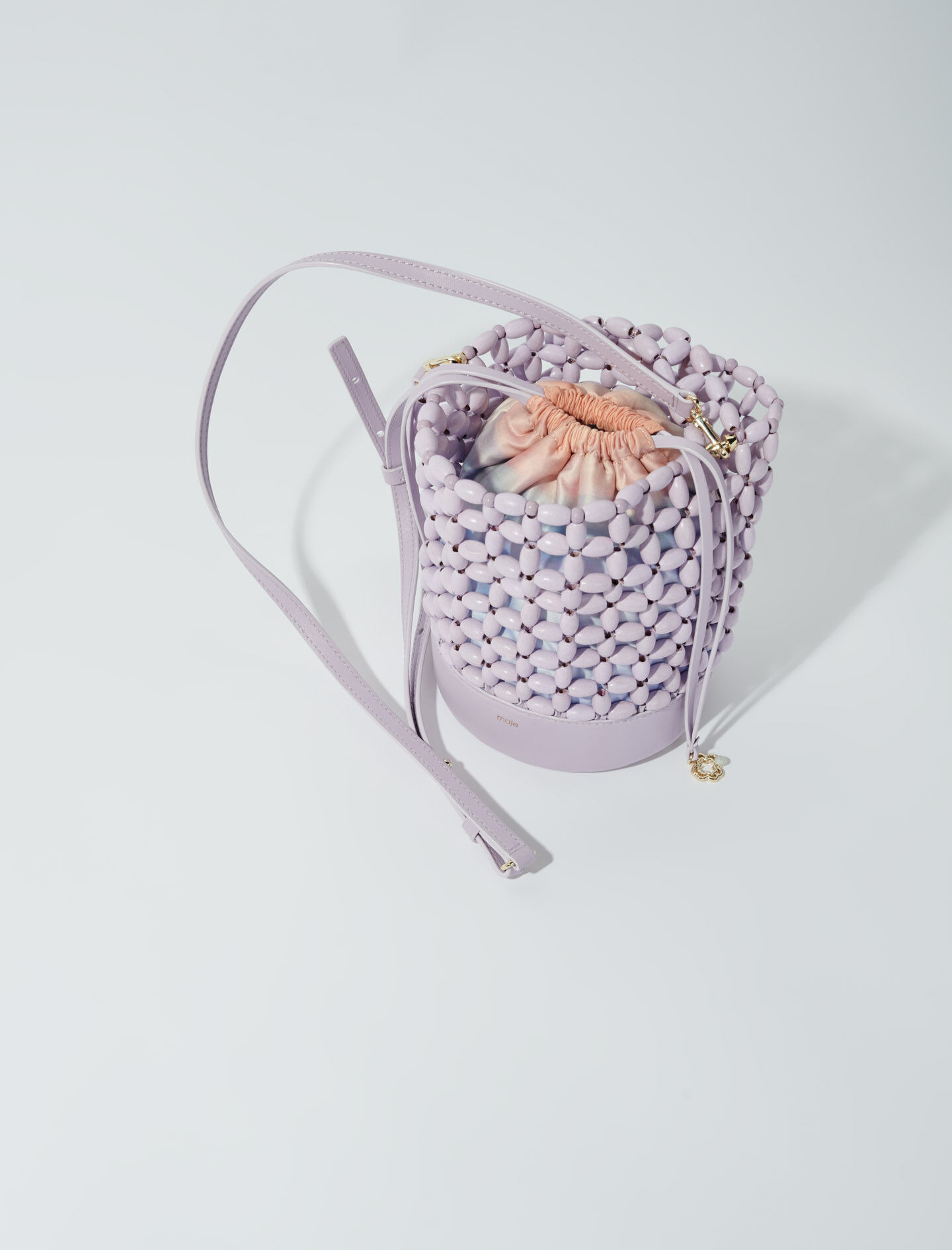 224SUCKY Bucket bag embellished with beads - Spring-Summer 