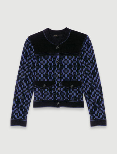 Louis Vuitton Three-Pocket Knit Blazer BLACK. Size S0