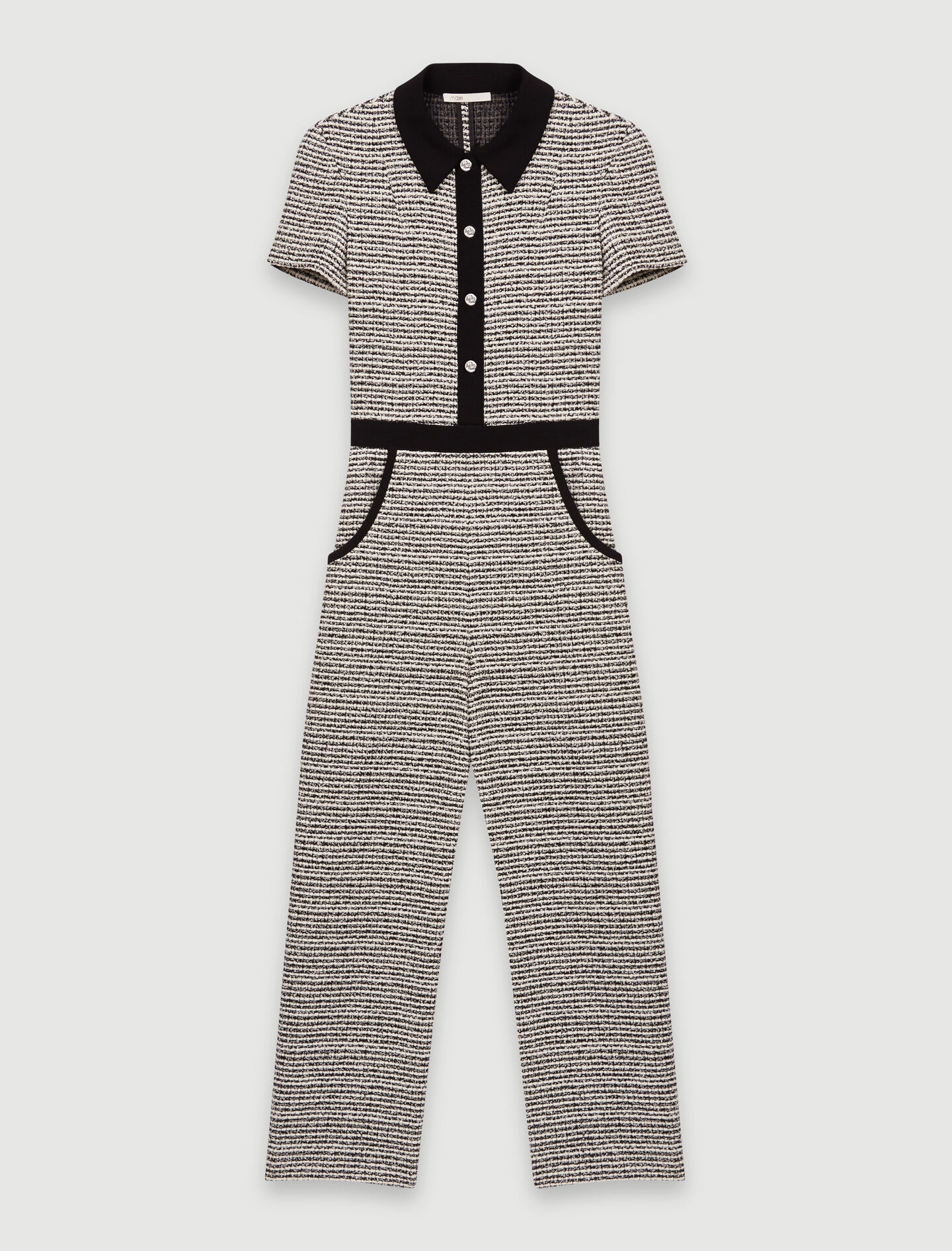 maje tweed jumpsuit