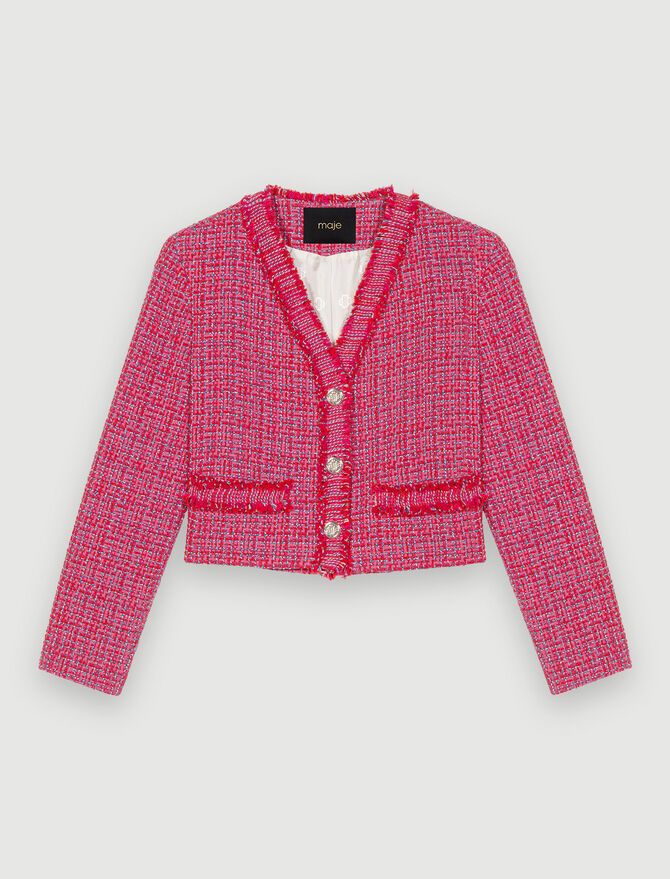 223VOLIA Tweed jacket - Blazers & Jackets - Maje.com