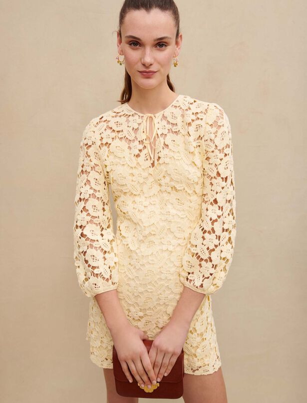 Maje Crochet short dress