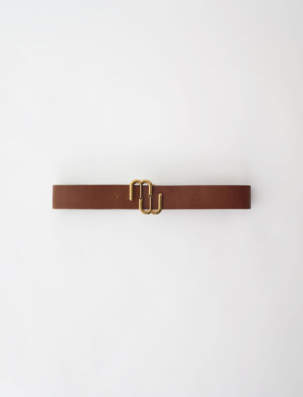 마쥬 MAJE Leather double M belt