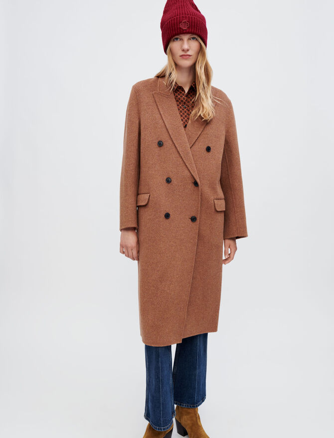 122GALARITA Double-faced marl coat - Coats & Jackets - Maje.com