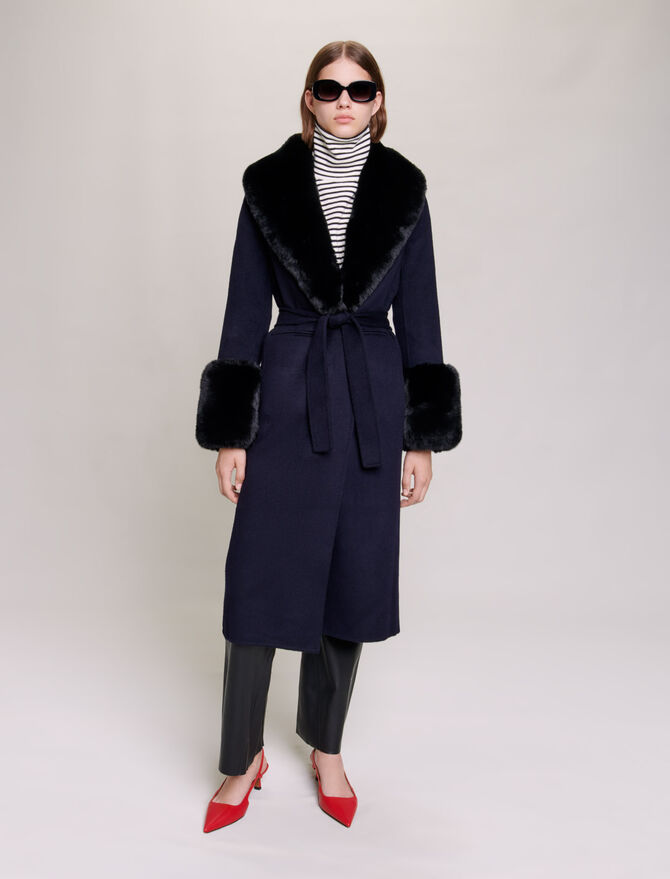 122GALAXYRA Double-faced Coats - fur faux coat
