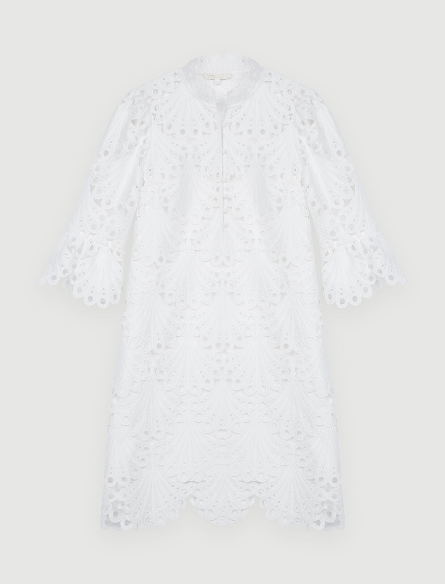 221RUSTA Straight cut guipure lace dress