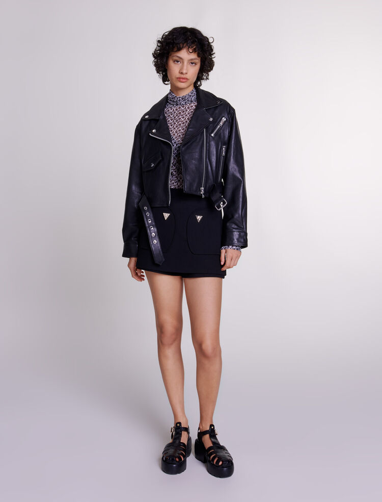 Women\'s Leather Jackets - Elegant & Trendy | Maje