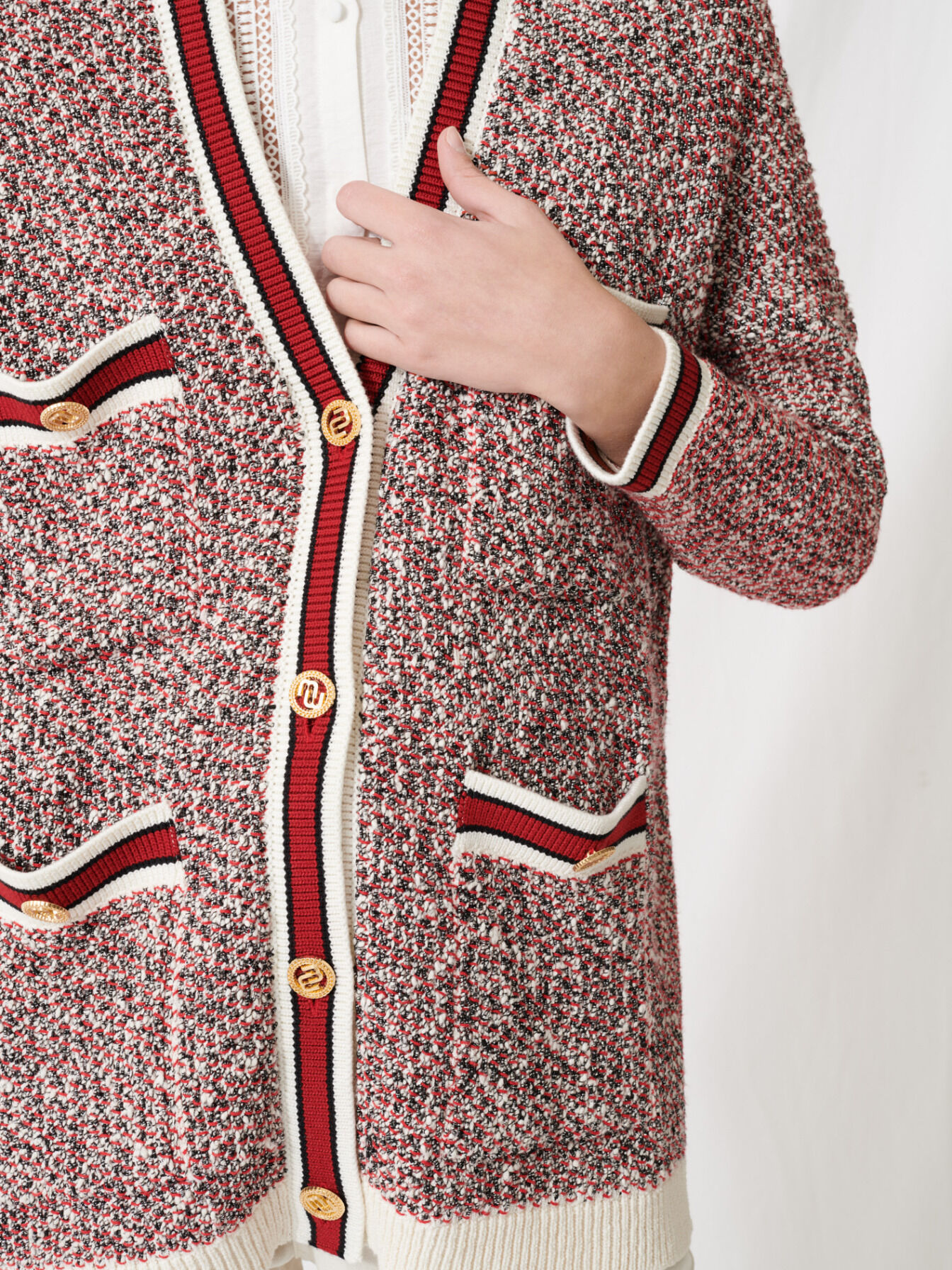maje knit cardigan
