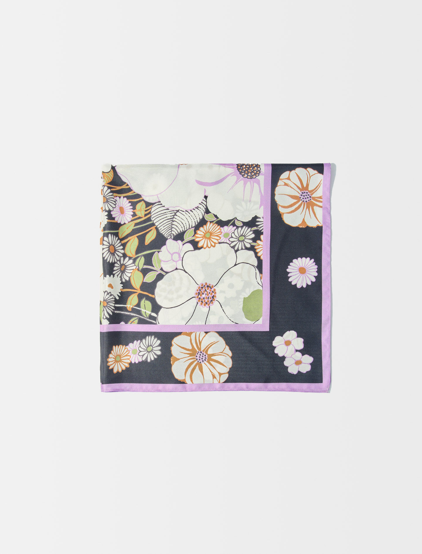 222ECARREARSELLA 70s Floral print silk scarf