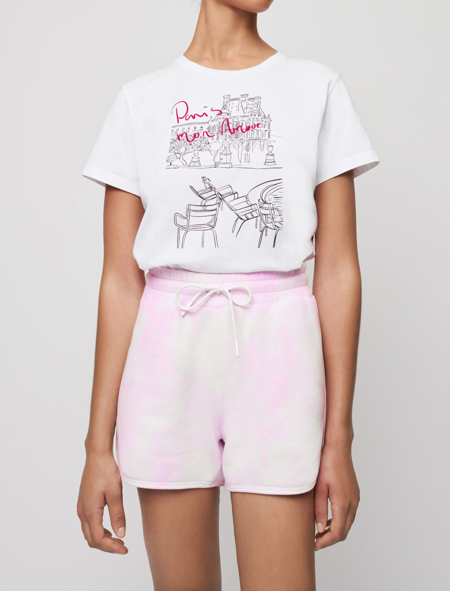 Tie dye sweatpant shorts outlet