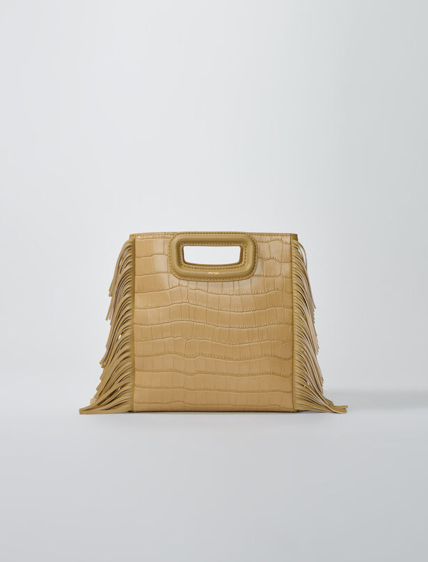 마쥬 Maje M bag in crocodile-effect leather