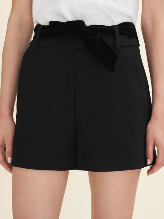 IPARIS High-waisted crepe shorts - Skirts & Shorts - Maje.com