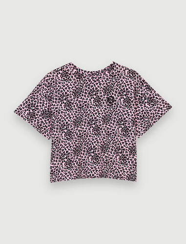Maje Leopard-print cotton T-shirt Add to my wishlist Votre article a été ajouté à la wishlist Votre article a été retiré de la wishlist. 1