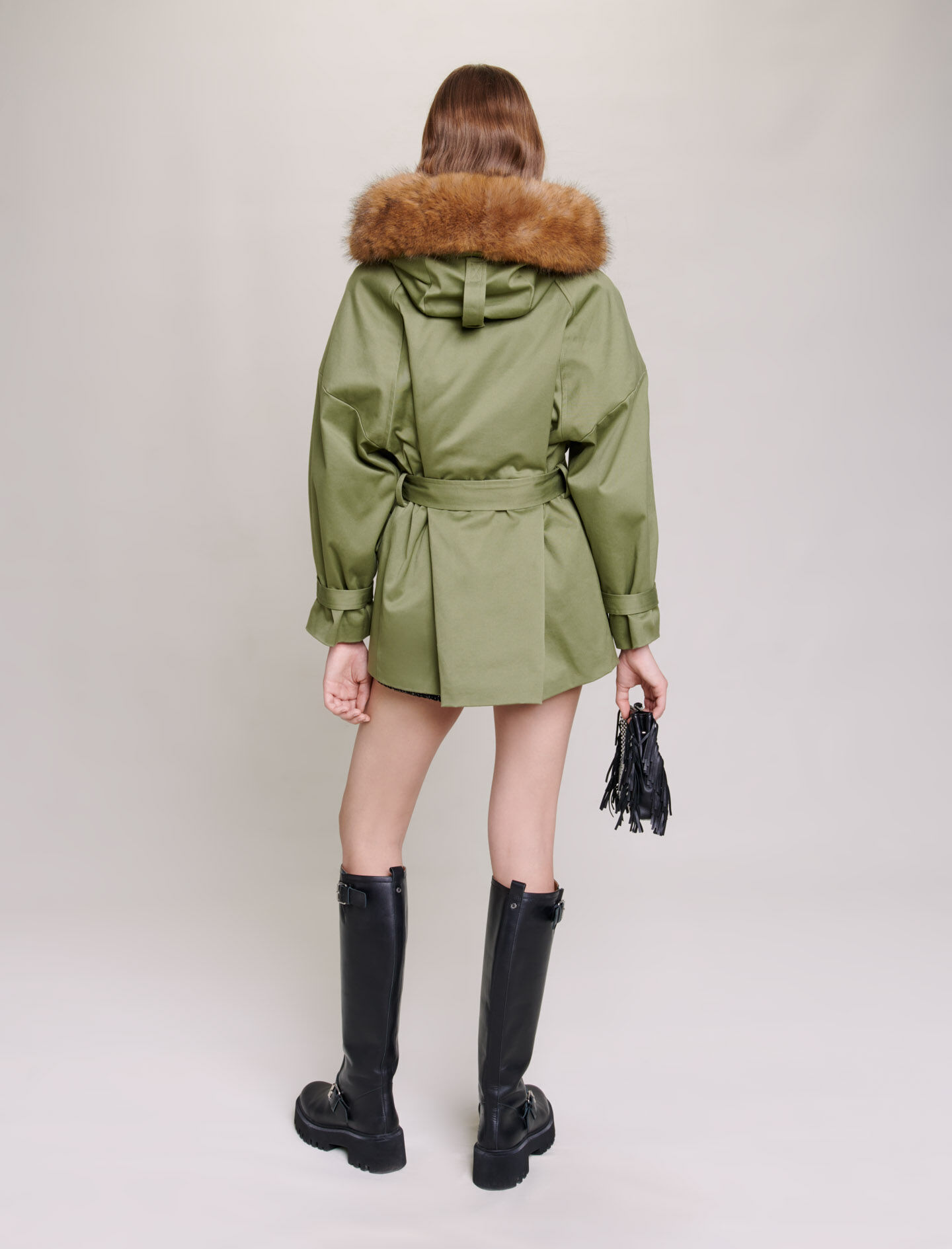 123GARKAKI Short hooded parka - Coats - Maje.com