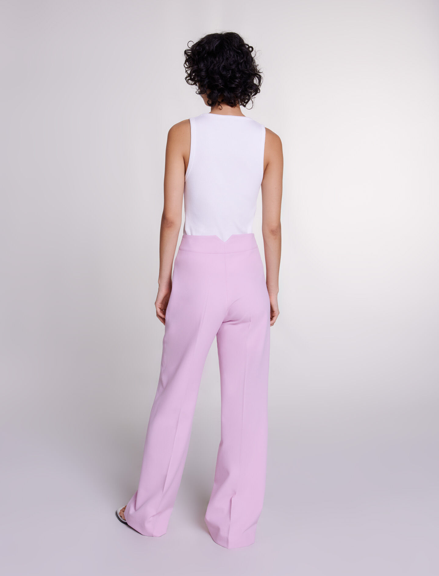 Purple Wide Leg Fray Hem Sweatpants– PinkBlush