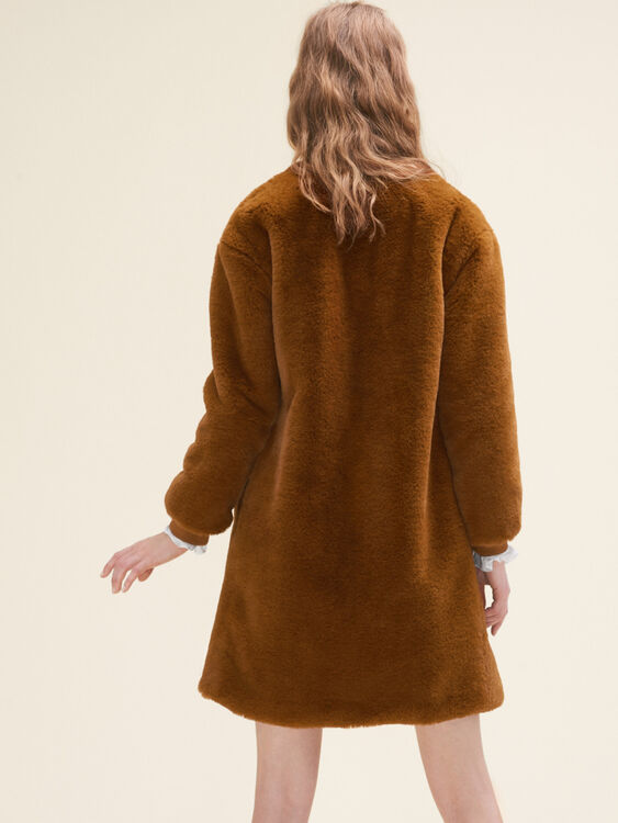 GEMILA Faux fur coat - Coats & Jackets - Maje.com