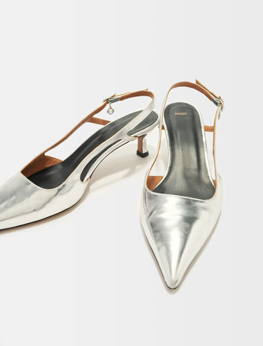 Maje Silver leather strappy heels Add to my wishlist Votre article a été ajouté à la wishlist Votre article a été retiré de la wishlist. 1