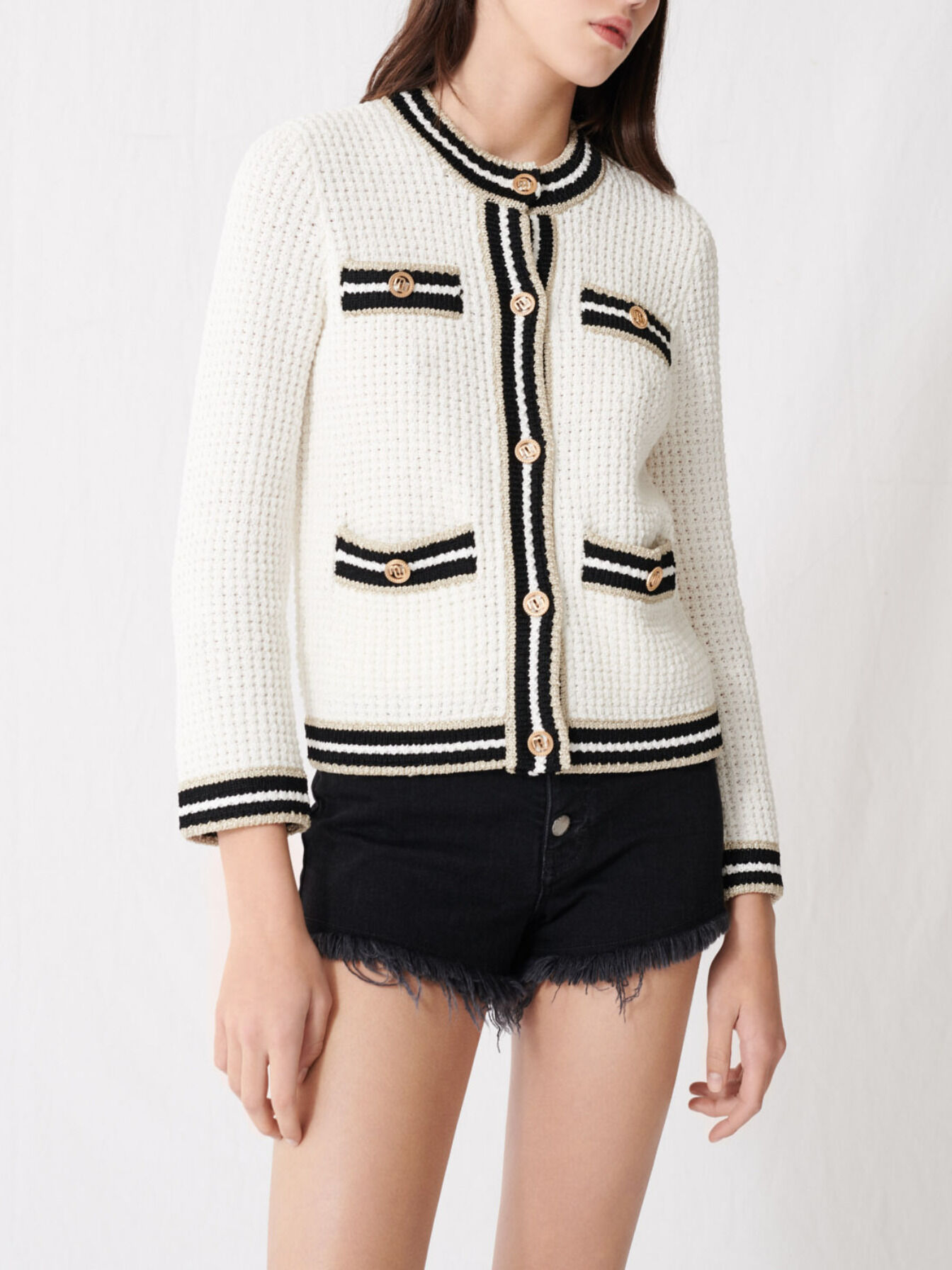 maje knit cardigan