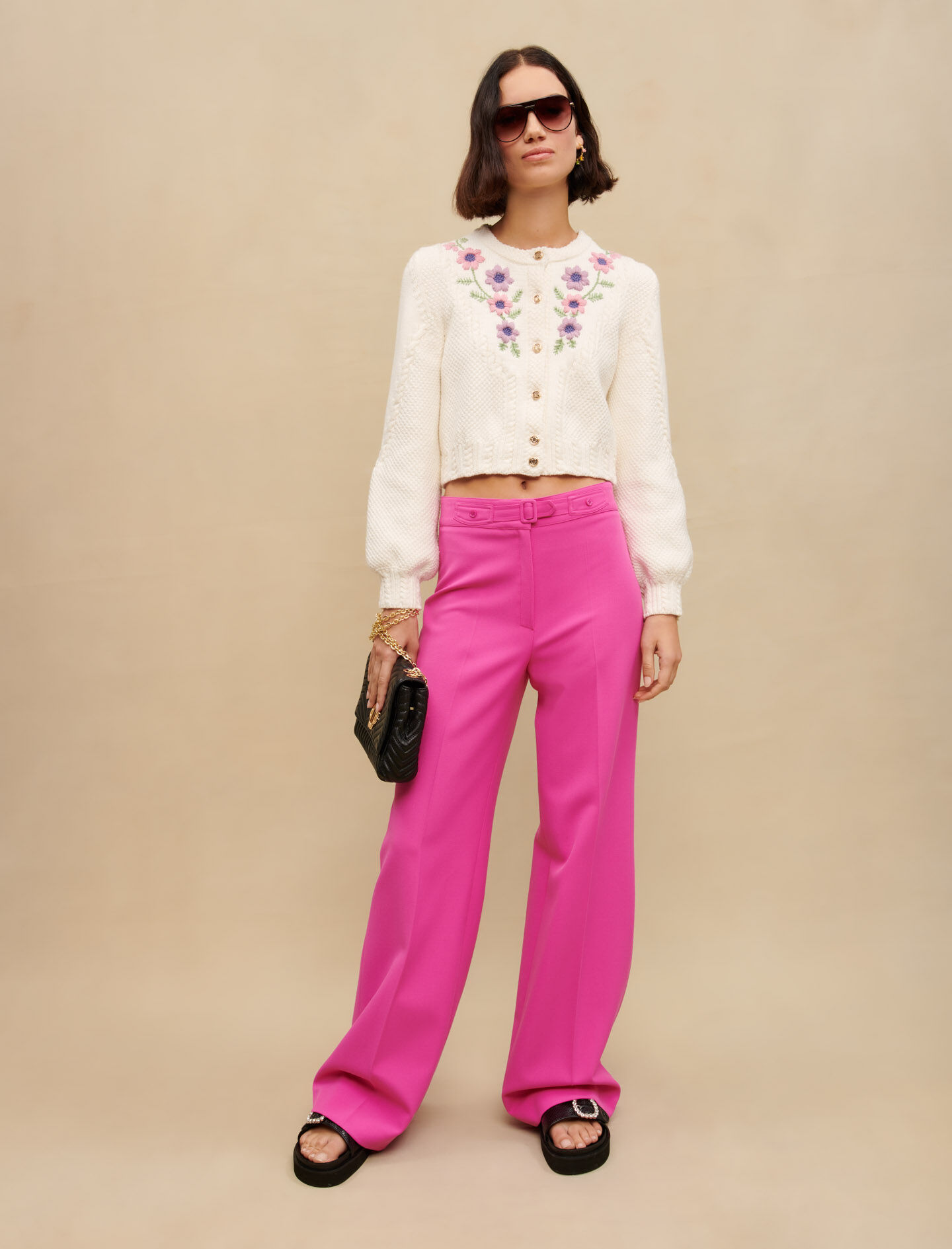 223PATRICIA Wide-leg suit trousers - Pants & Jeans - Maje.com