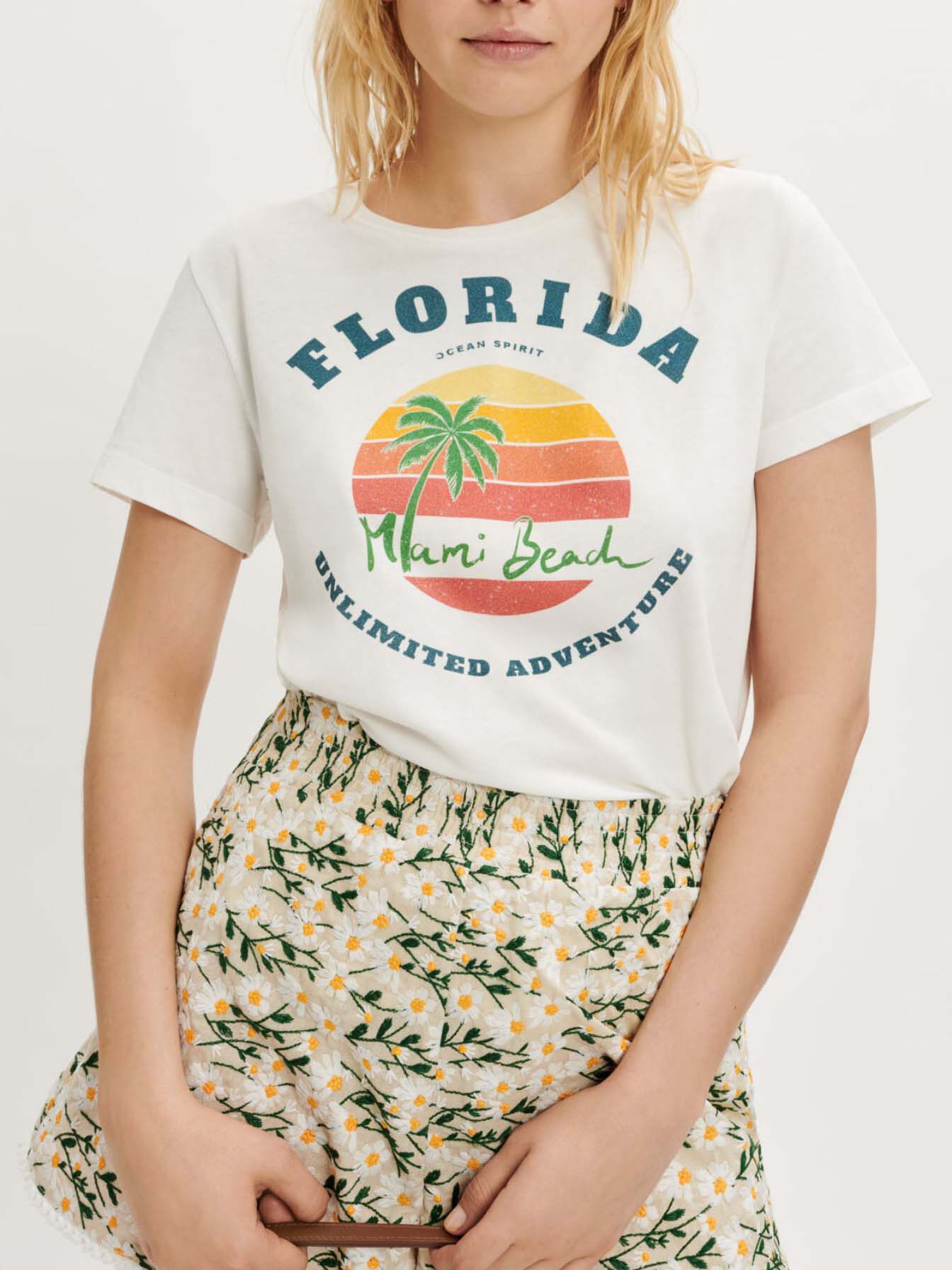 222TFLORIDA Silkscreen-printed FLORIDA T-shirt - Flash Sale - Maje.com