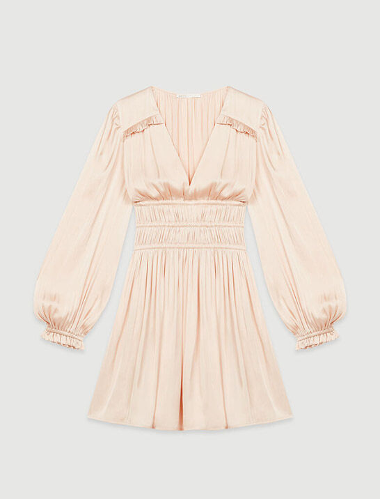 maje ruffle dress