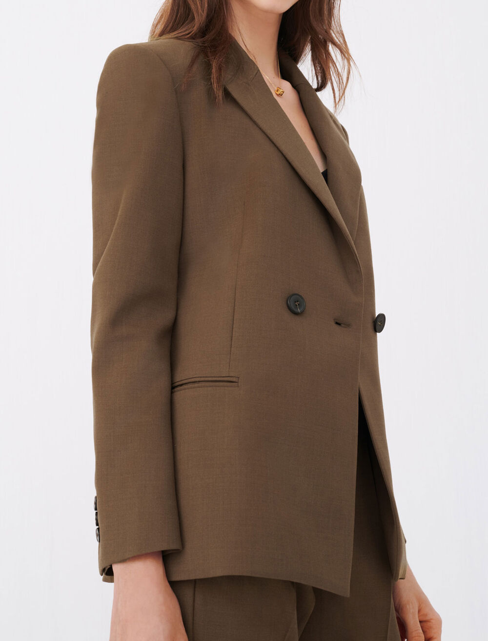 221VISA Fitted suit jacket - Coats & Jackets - Maje.com