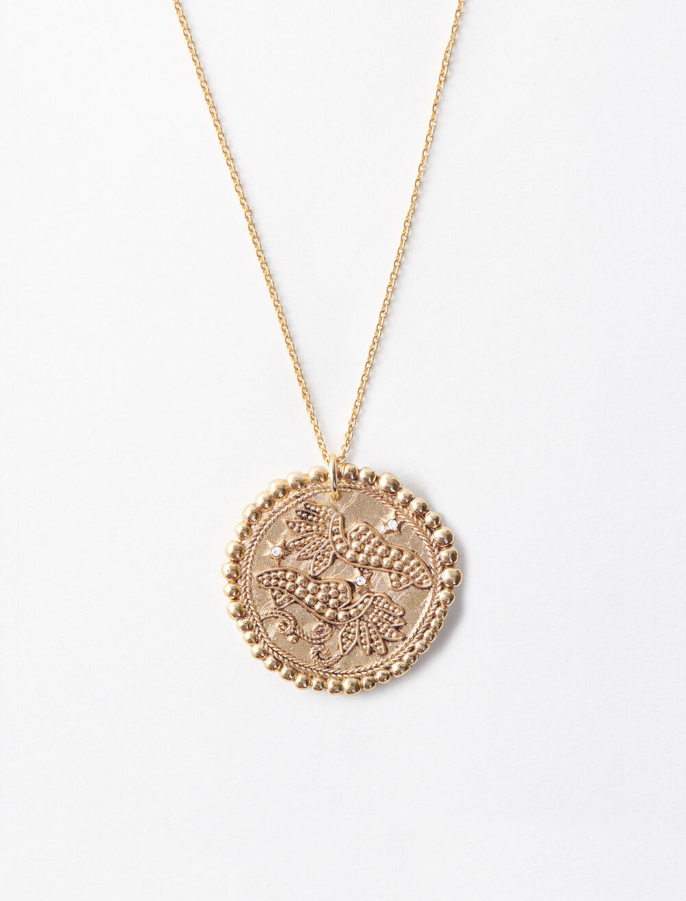 119POISSONV1 Pisces zodiac sign necklace - Jewelry - Maje.com