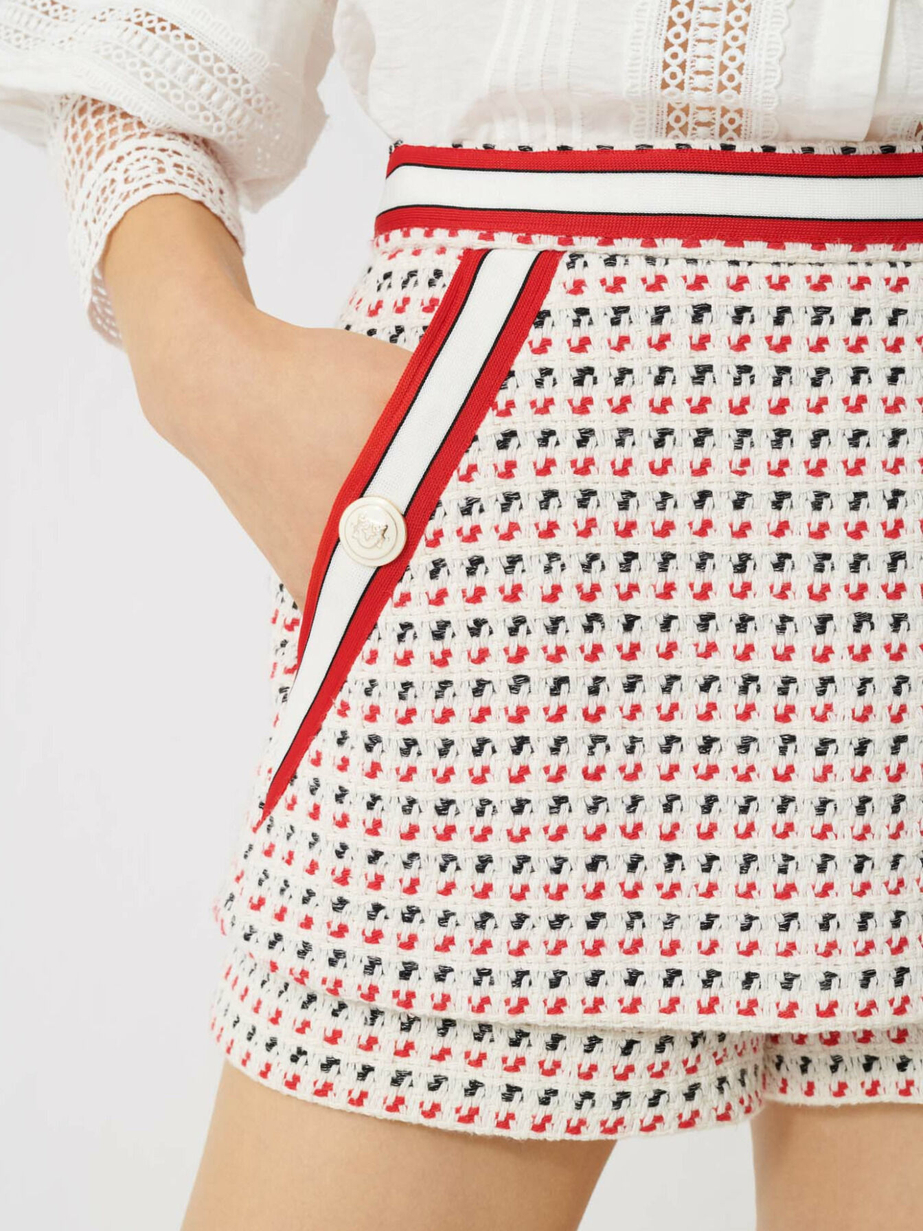 maje short tweed dress