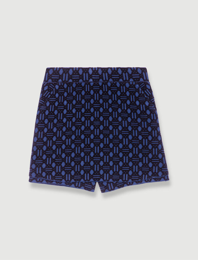 Monogram Jacquard Denim Mini Shorts - Ready to Wear