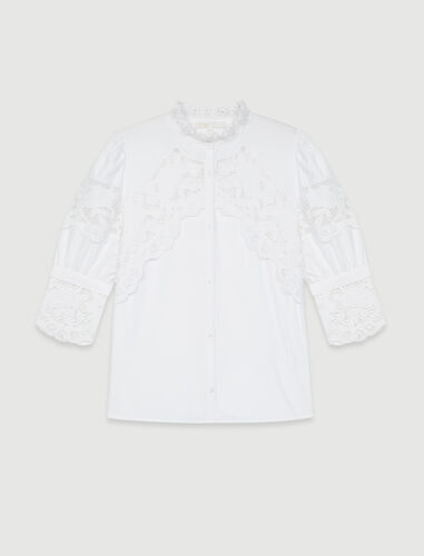 Maje White cotton shirt. 1