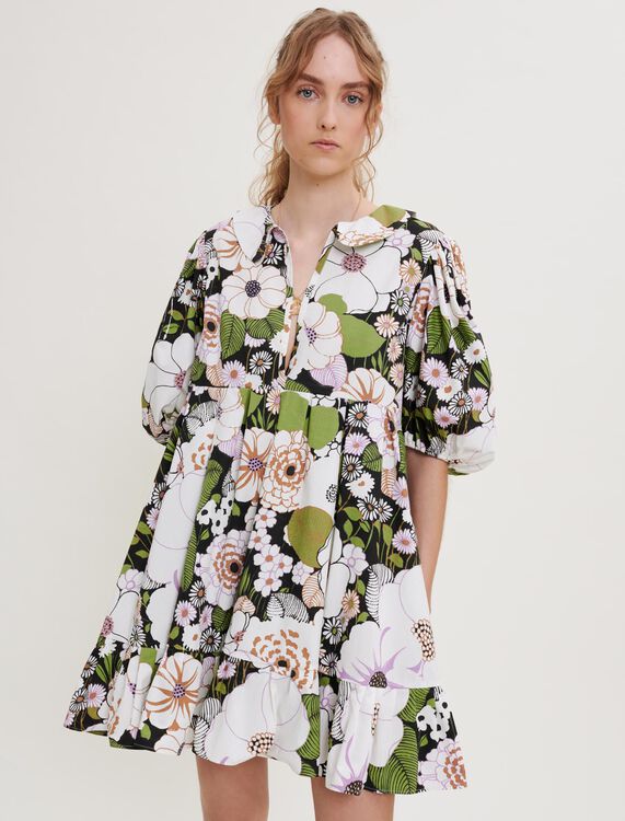 70s Floral print dress - Dresses - MAJE