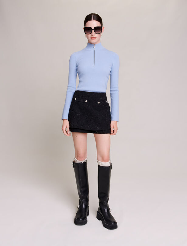 마쥬 Maje Knit jumper,Light Blue