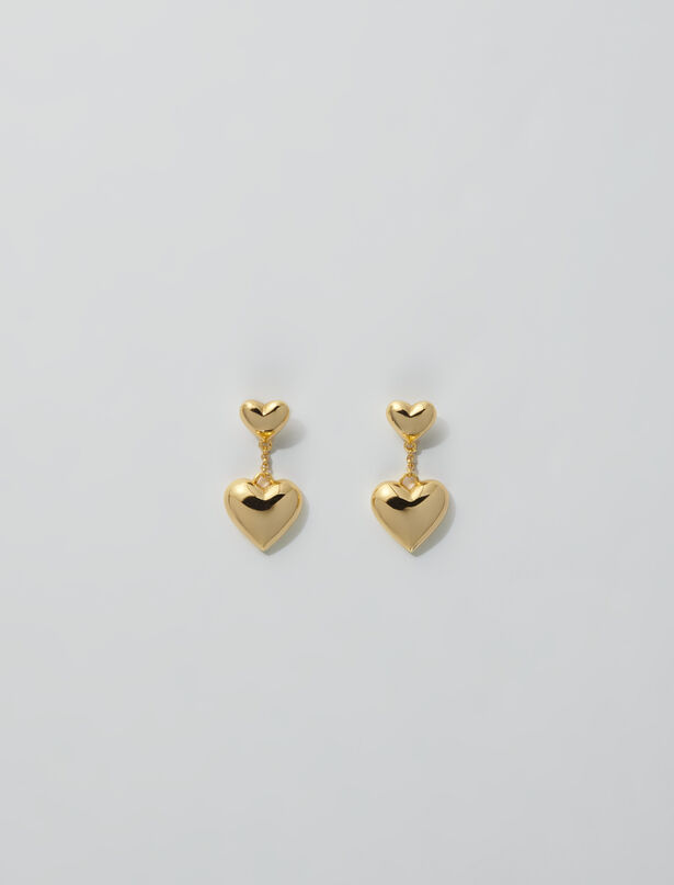 마쥬 Maje Heart earrings,Gold